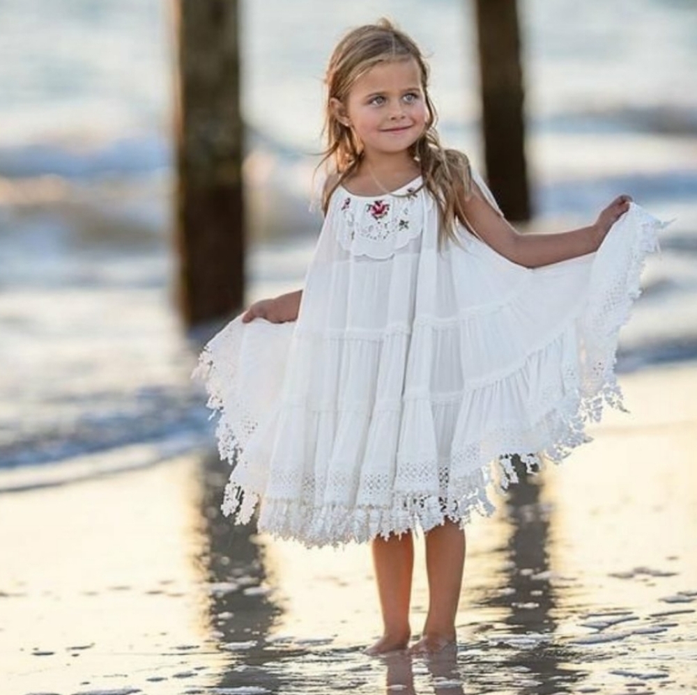 DOLLCAKE white crochet lace cotton dress 3 3T - Picture 1 of 14